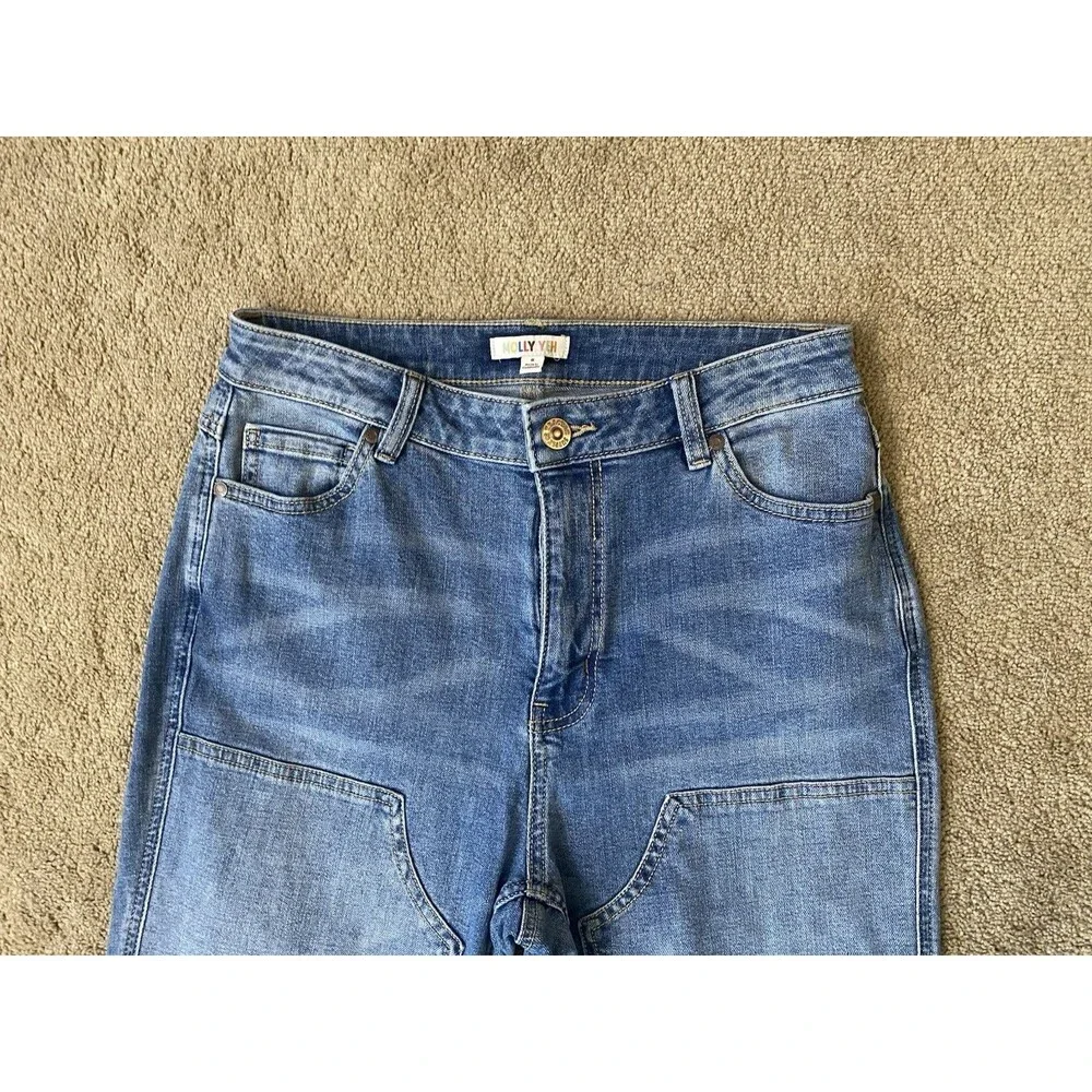 Molly Yeh Double Knee Patch Farmcore Jeans Women’s Size 6